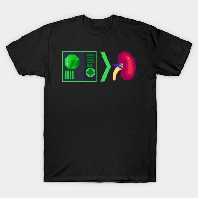 Pc gamer more then kidney T-Shirt by Scrapyardigan